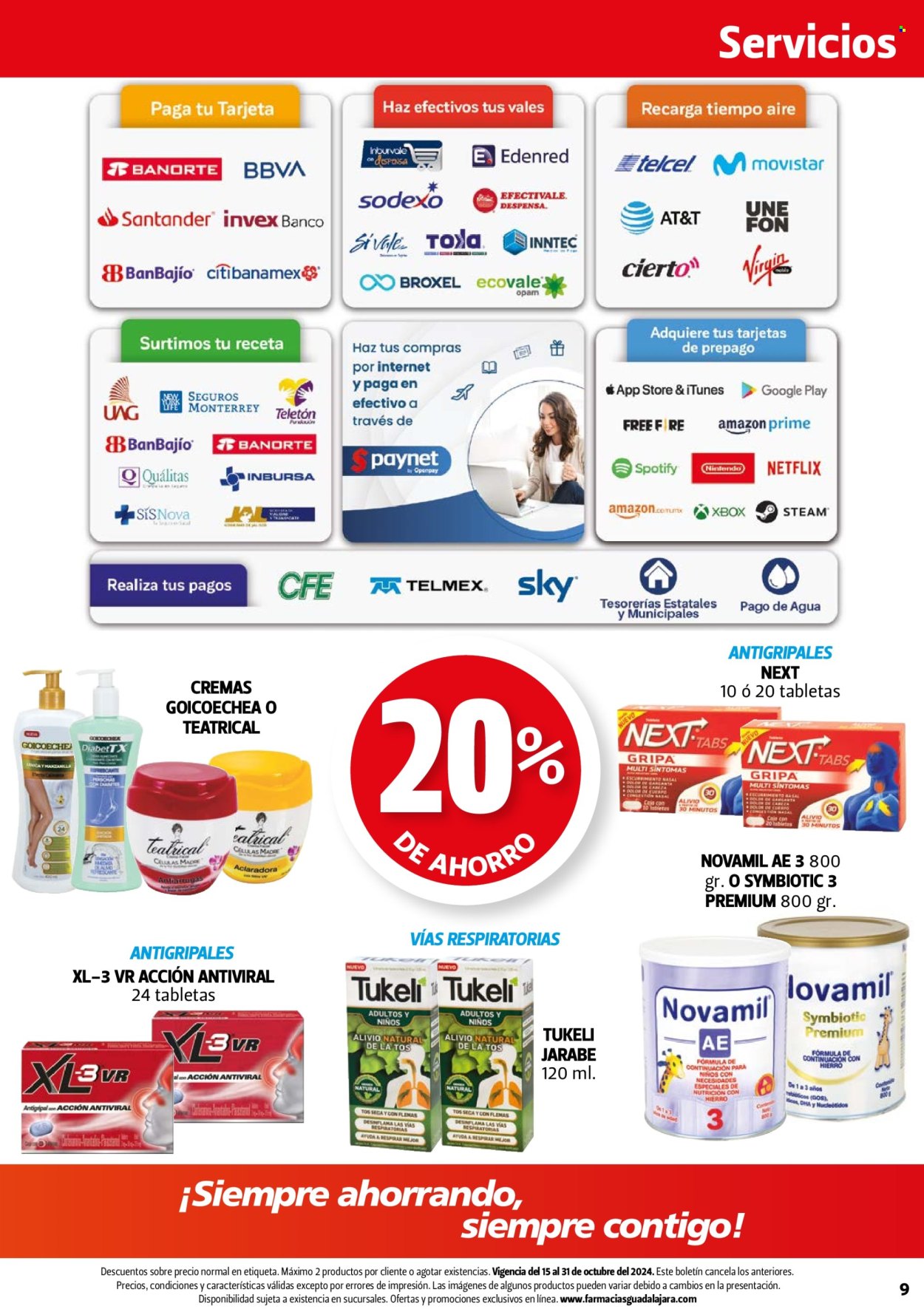 Catálogo Farmacias Guadalajara - 15.10.2024 - 31.10.2024. Página 9