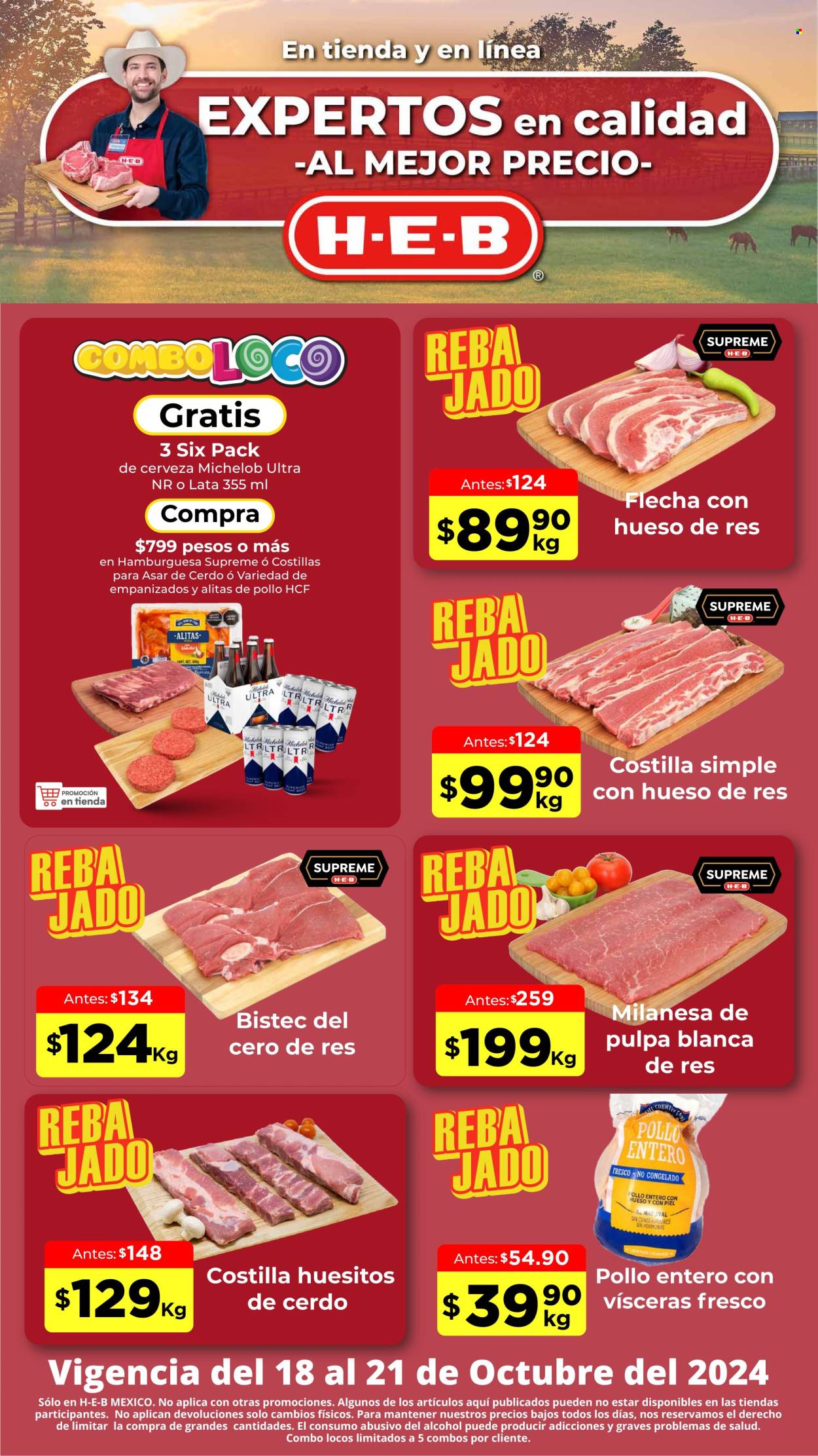 Catálogo H-E-B - 18.10.2024 - 21.10.2024. Página 1