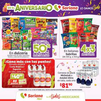Folleto actual Soriana Híper - 17.10.2024 - 21.10.2024.