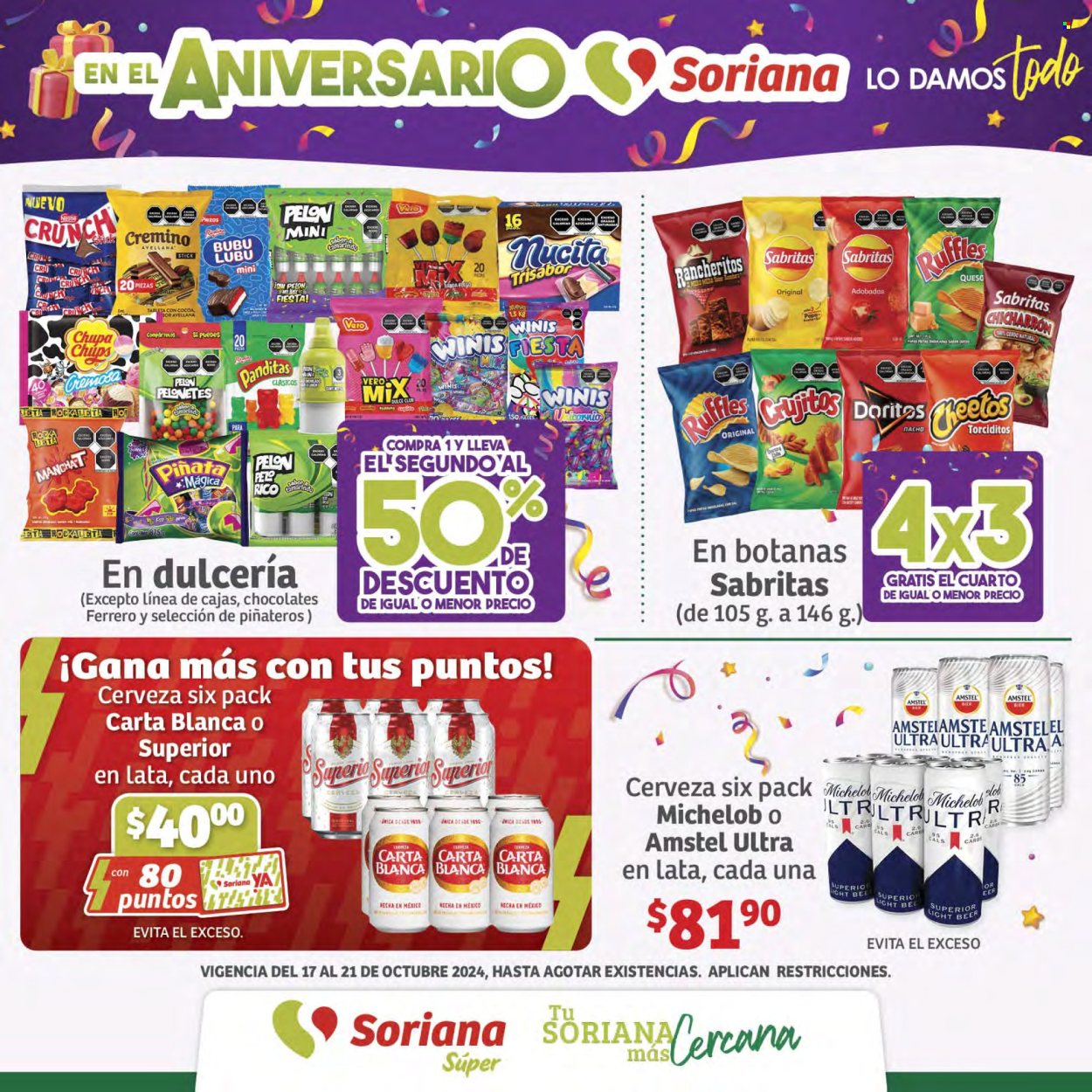 Catálogo Soriana Súper - 17.10.2024 - 21.10.2024. Página 1