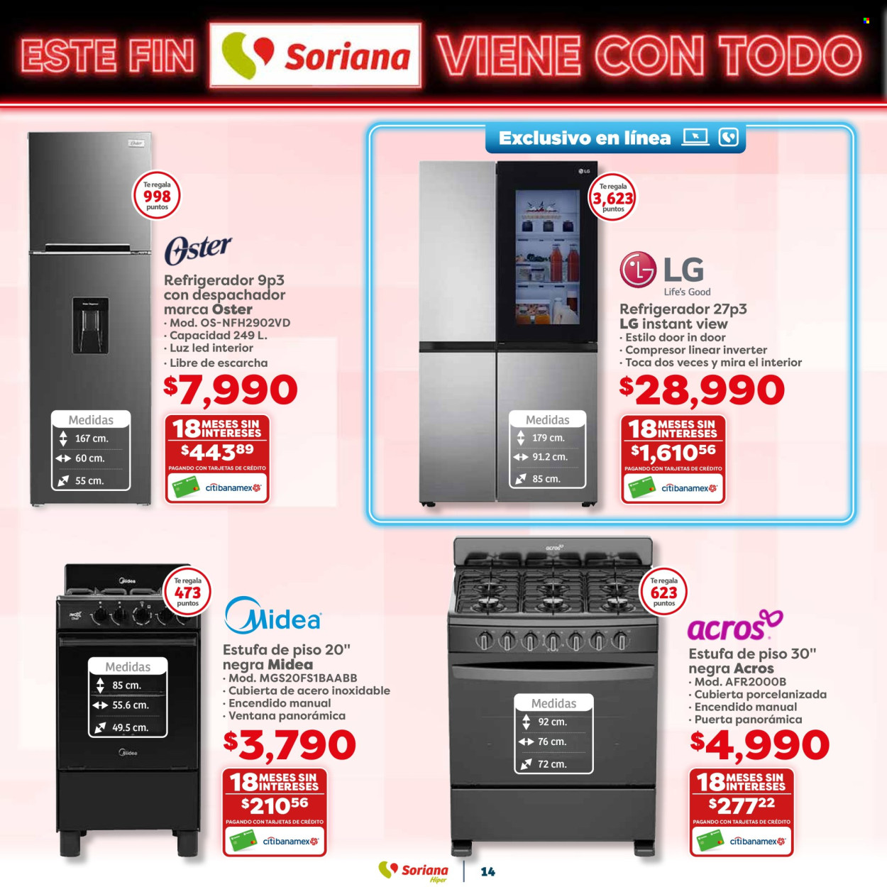 Catálogo Soriana Híper - 25.10.2024 - 29.10.2024. Página 14