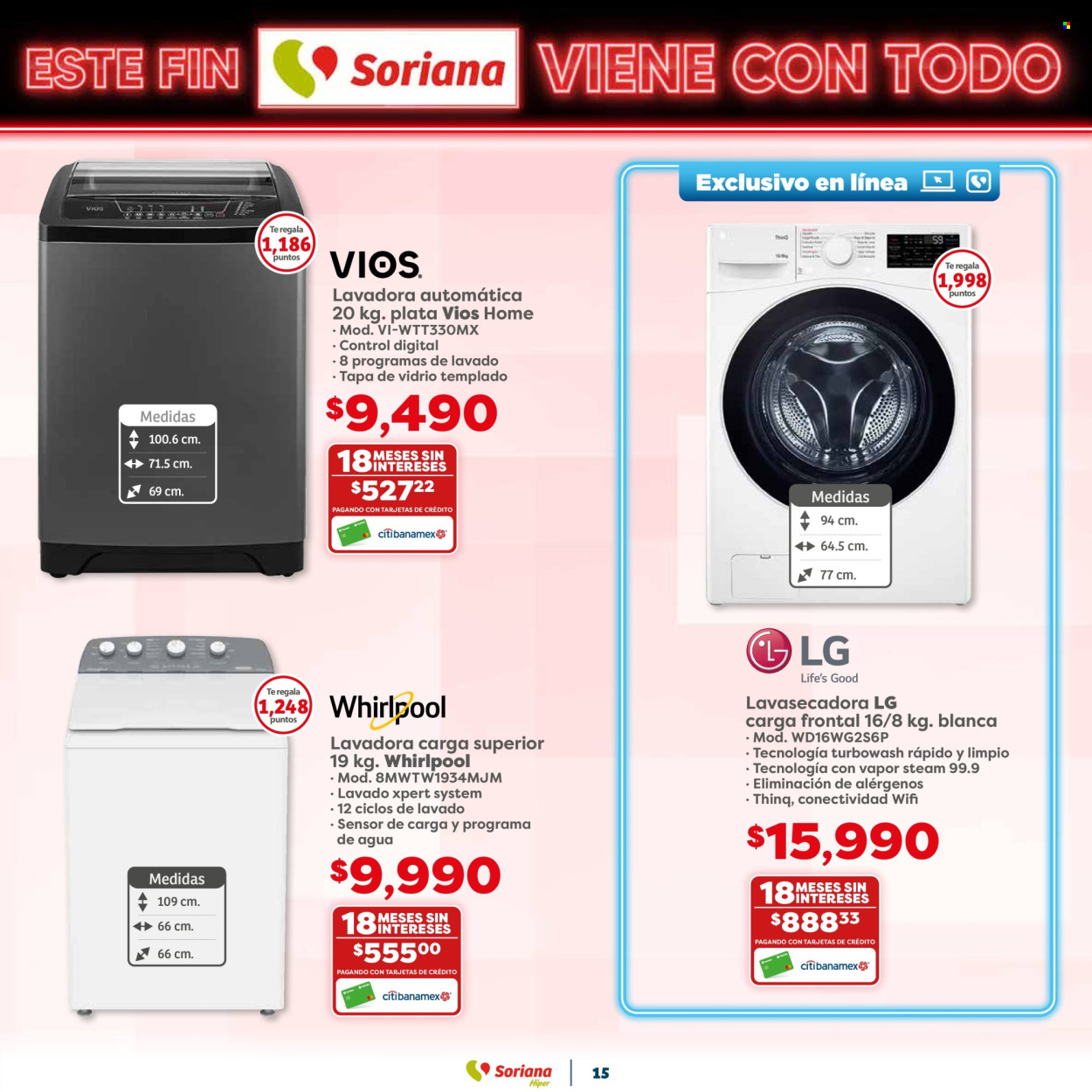 Catálogo Soriana Híper - 25.10.2024 - 29.10.2024. Página 15