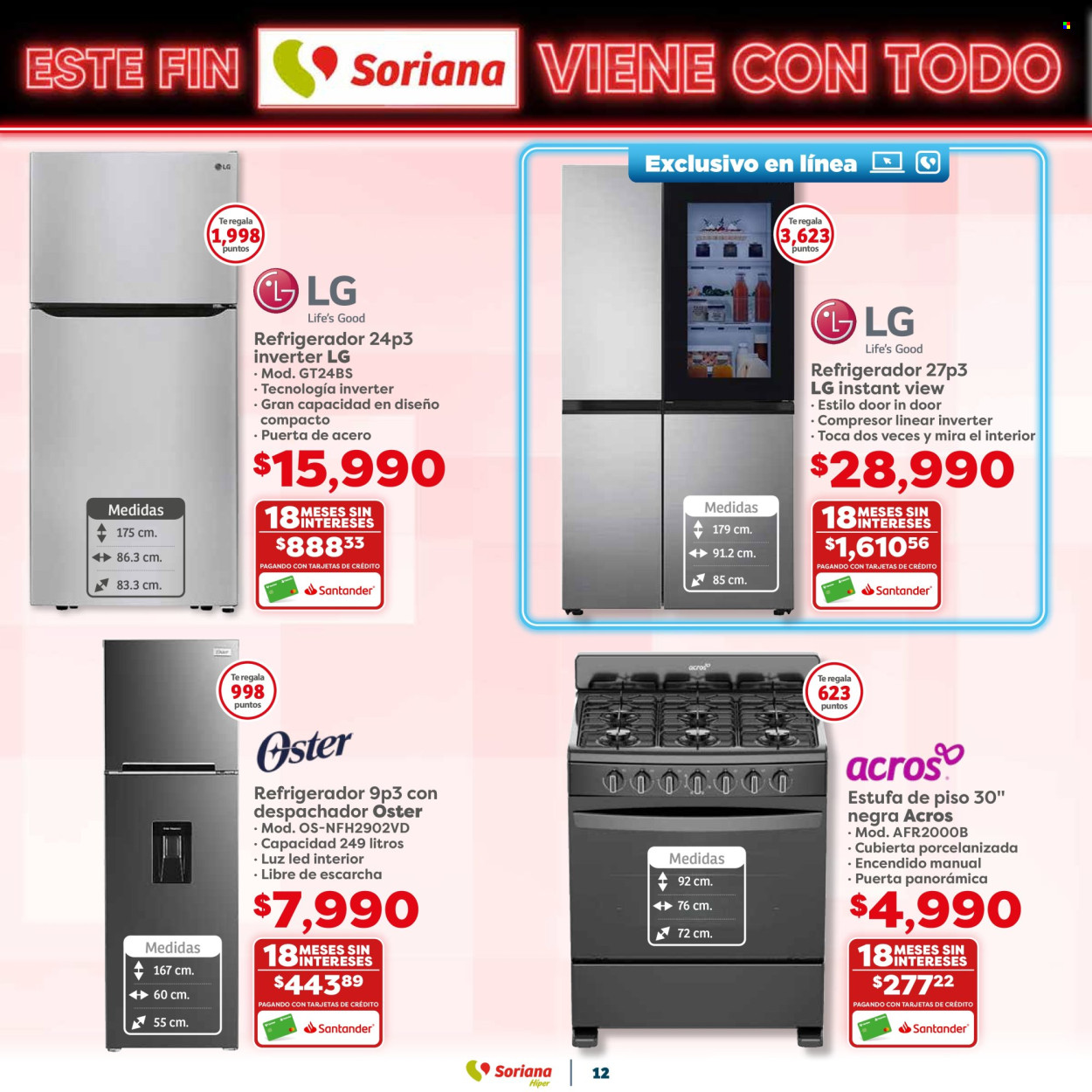 Catálogo Soriana Híper - 30.10.2024 - 5.11.2024. Página 12