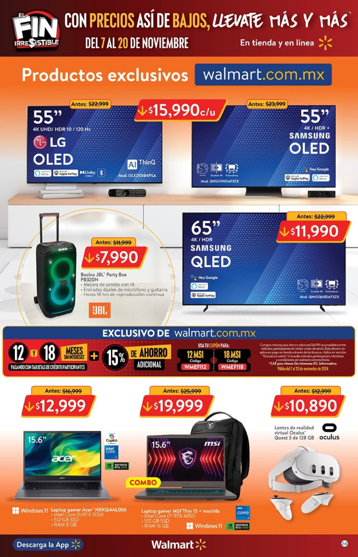 Catálogo Walmart - 7.11.2024 - 20.11.2024. Página 24