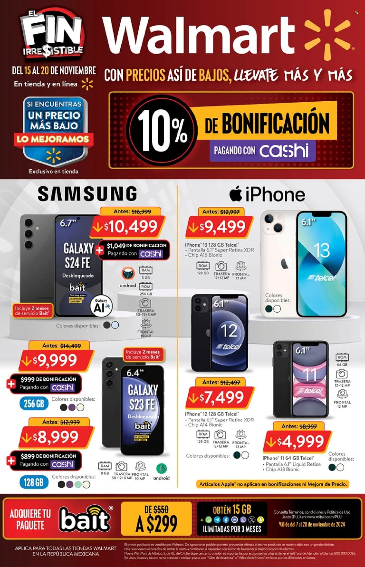 Catálogo Walmart - 15.11.2024 - 20.11.2024. Página 1