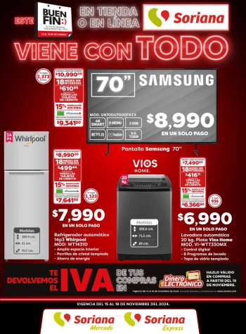 Folleto actual Soriana - 15.11.2024 - 18.11.2024.