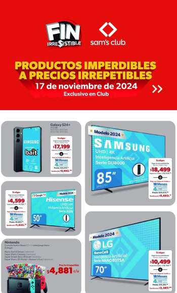 Folleto actual Sam's Club - 17.11.2024 - 17.11.2024.