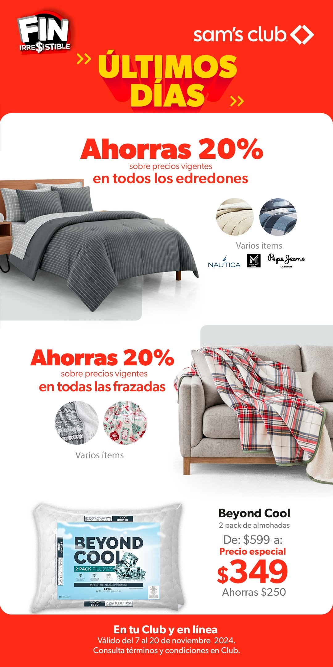 Catálogo Sam's Club - 7.11.2024 - 20.11.2024. Página 1
