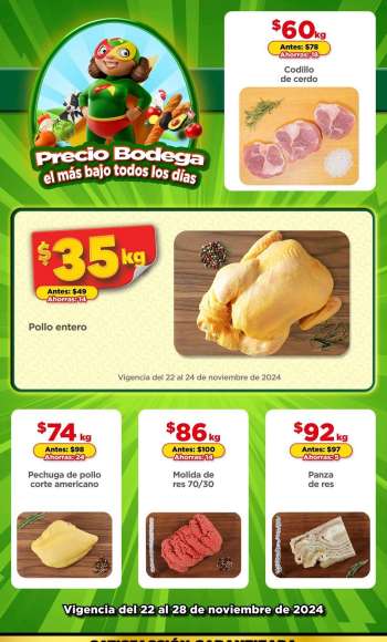 Folleto actual Bodega Aurrerá - 22.11.2024 - 28.11.2024.