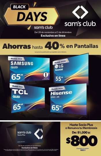Folleto actual Sam's Club - 28.11.2024 - 5.12.2024.