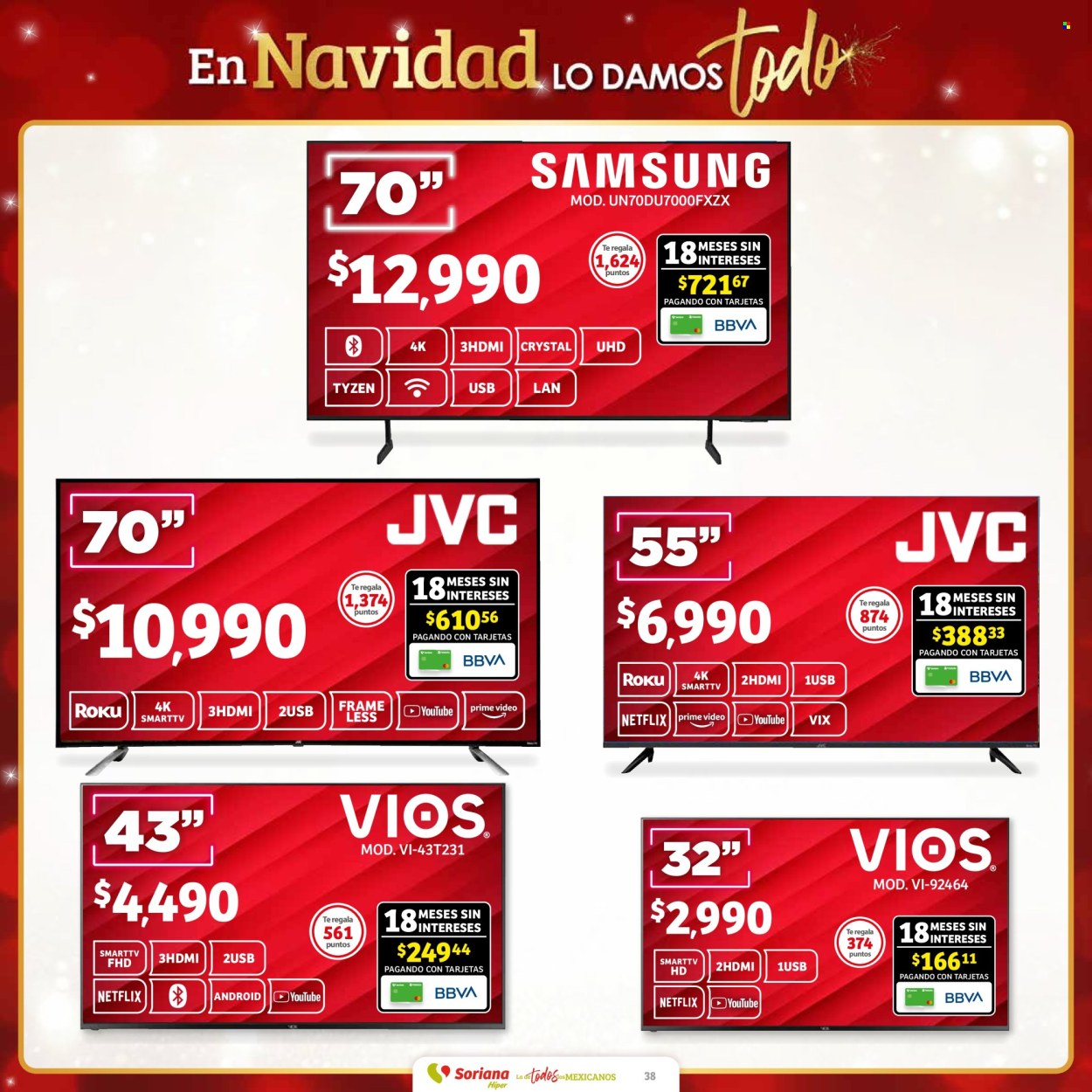 Catálogo Soriana Híper - 29.11.2024 - 12.12.2024. Página 38