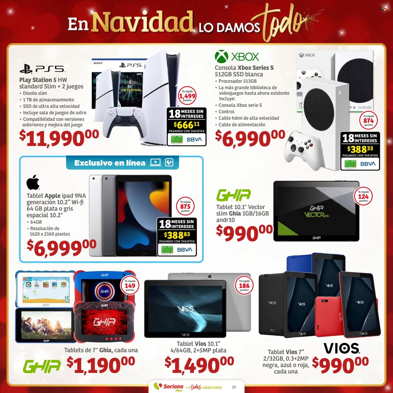 Catálogo Soriana Híper - 29.11.2024 - 12.12.2024. Página 39