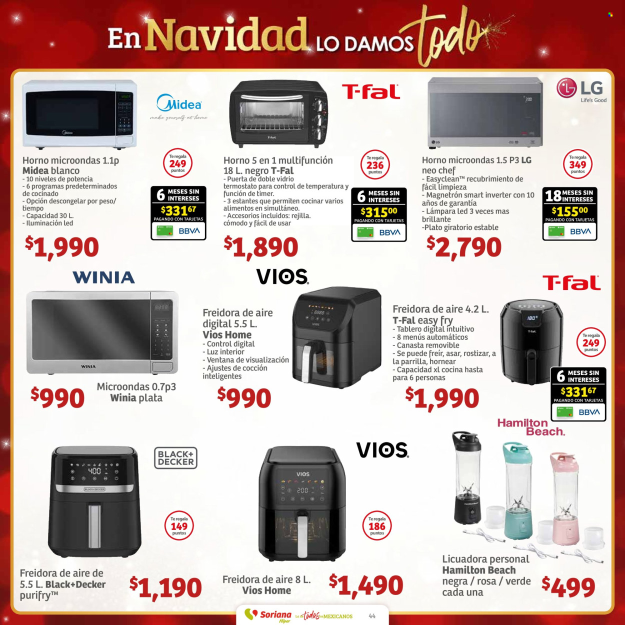Catálogo Soriana Híper - 29.11.2024 - 12.12.2024. Página 44