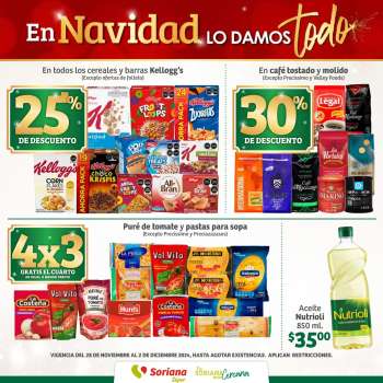 Folleto actual Soriana Súper - 29.11.2024 - 12.12.2024.
