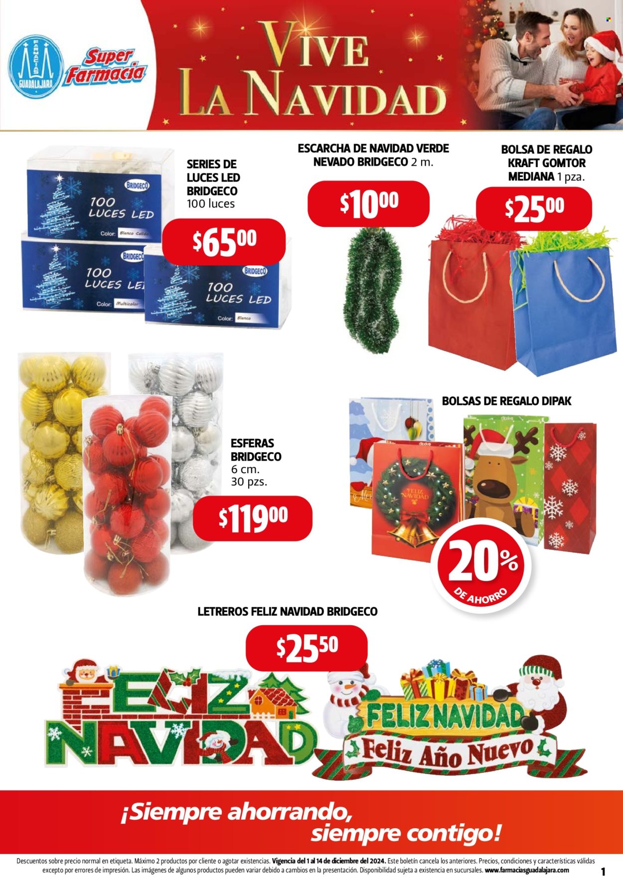 Catálogo Farmacias Guadalajara - 1.12.2024 - 14.12.2024. Página 1