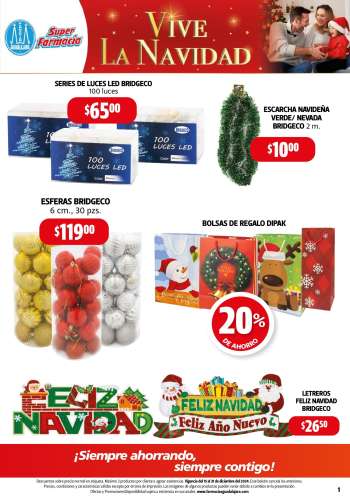 Folleto actual Farmacias Guadalajara - 15.12.2024 - 31.12.2024.