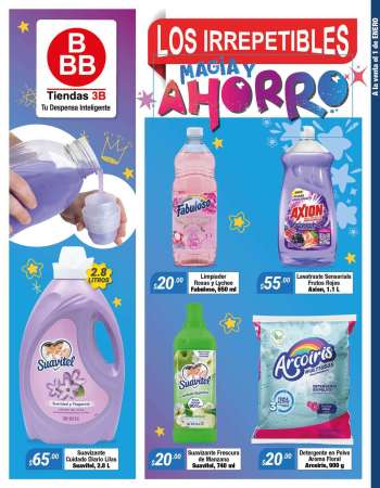 Folleto actual Tiendas 3B - 1.1.2025 - 31.1.2025.
