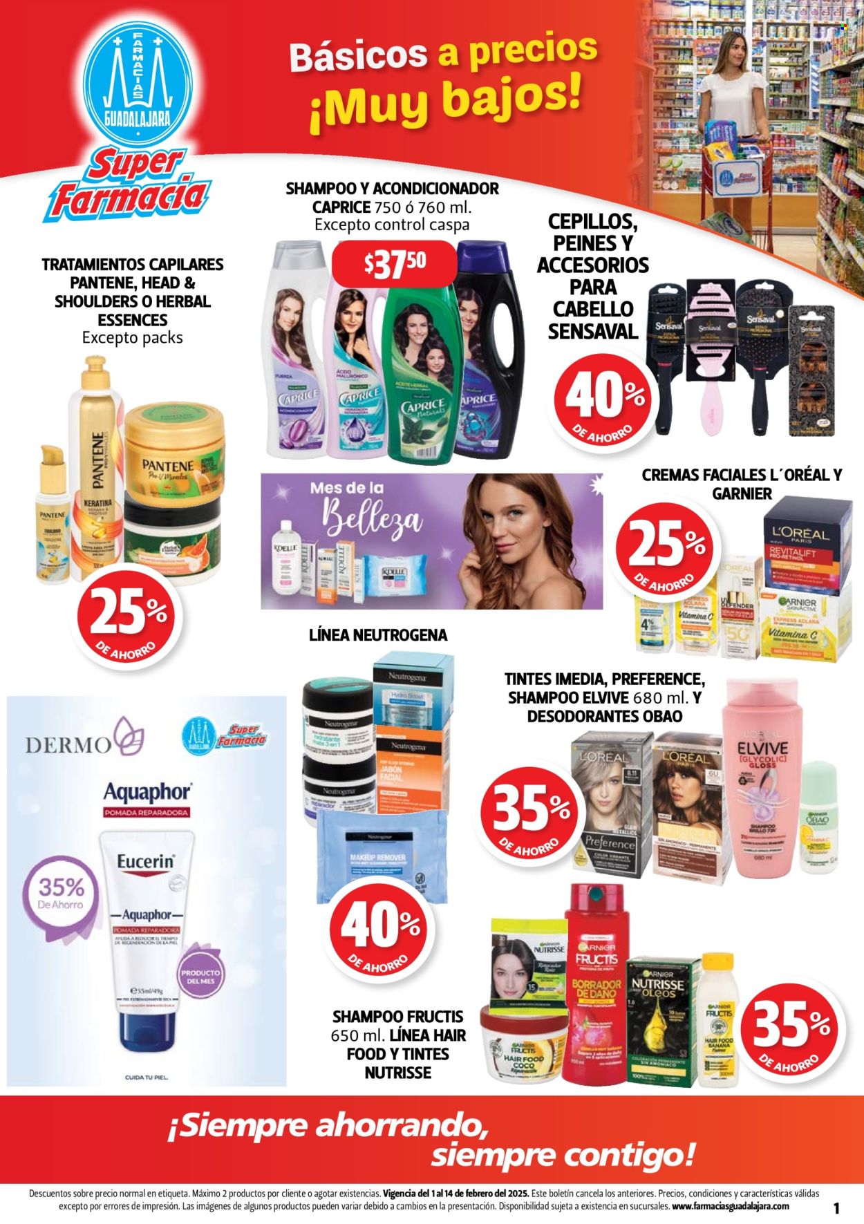Catálogo Farmacias Guadalajara - 1.2.2025 - 14.2.2025. Página 1