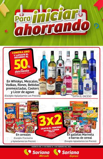 Folleto actual Soriana - 31.1.2025 - 3.2.2025.