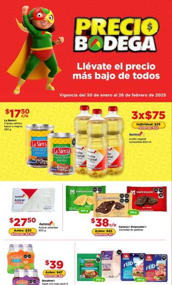 Folleto actual Bodega Aurrerá - 30.1.2025 - 26.2.2025.