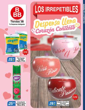 Folleto actual Tiendas 3B - 1.2.2025 - 28.2.2025.