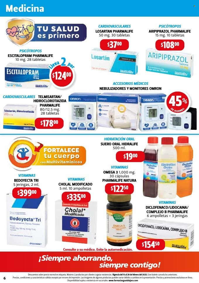 Catálogo Farmacias Guadalajara - 15.2.2025 - 28.2.2025. Página 6