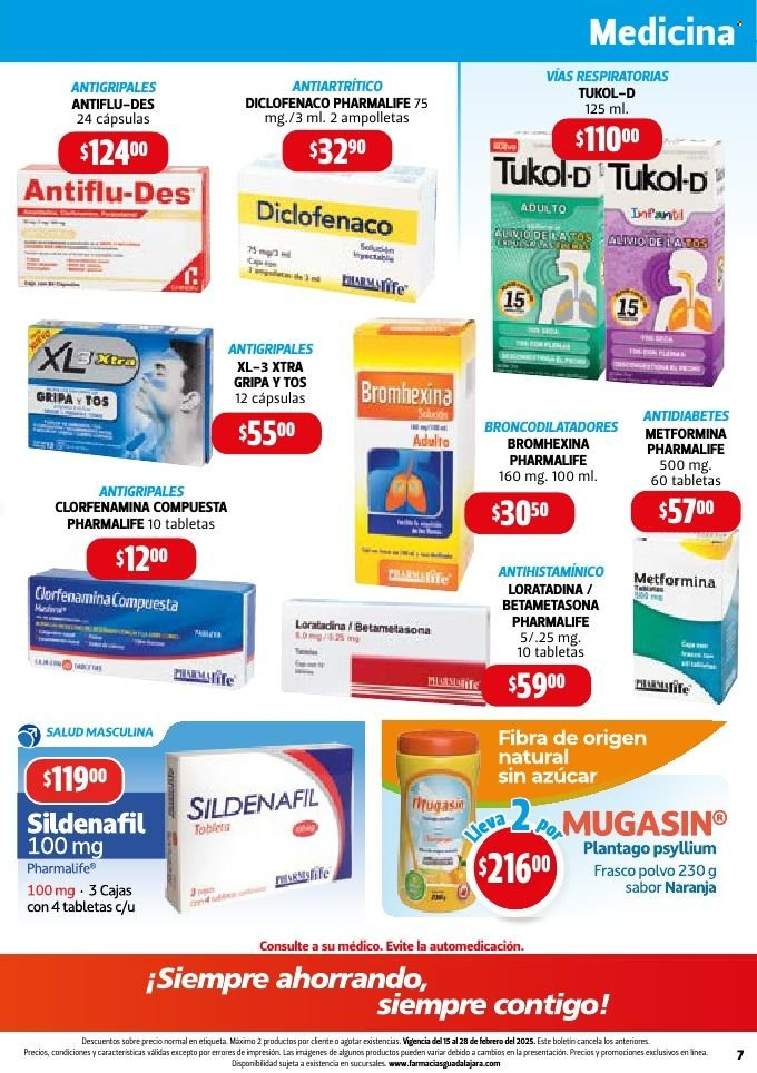 Catálogo Farmacias Guadalajara - 15.2.2025 - 28.2.2025. Página 7