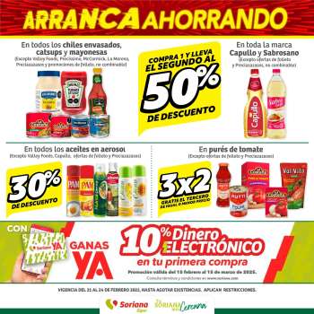 Folleto actual Soriana Súper - 21.2.2025 - 24.2.2025.