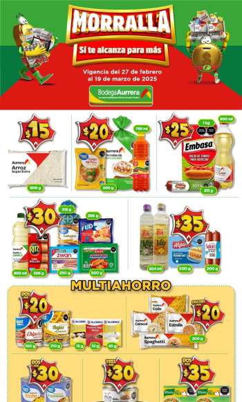 Folleto actual Bodega Aurrerá - 27.2.2025 - 19.3.2025.