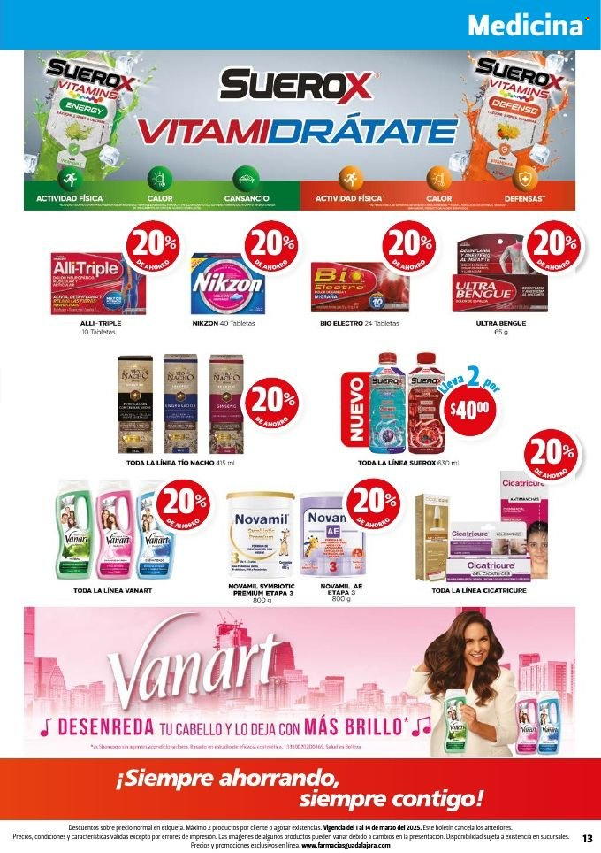 Catálogo Farmacias Guadalajara - 1.3.2025 - 14.3.2025. Página 13