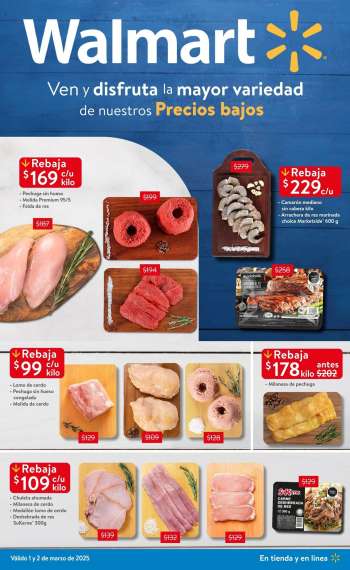Folleto actual Walmart - 1.3.2025 - 2.3.2025.