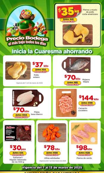 Folleto actual Bodega Aurrerá - 7.3.2025 - 13.3.2025.