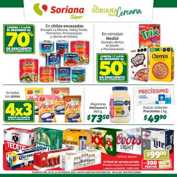 Folleto actual Soriana Súper - 20.3.2025 - 24.3.2025.