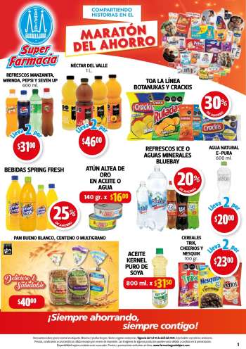 Folleto actual Farmacias Guadalajara - 1.4.2025 - 14.4.2025.