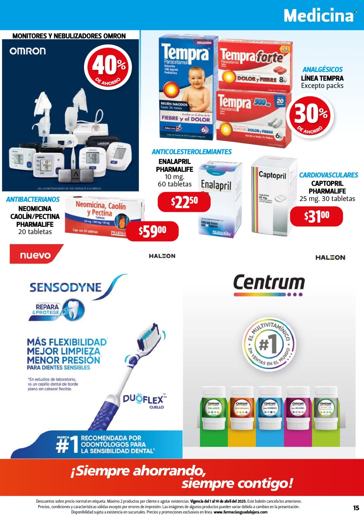 Catálogo Farmacias Guadalajara - 1.4.2025 - 14.4.2025. Página 15