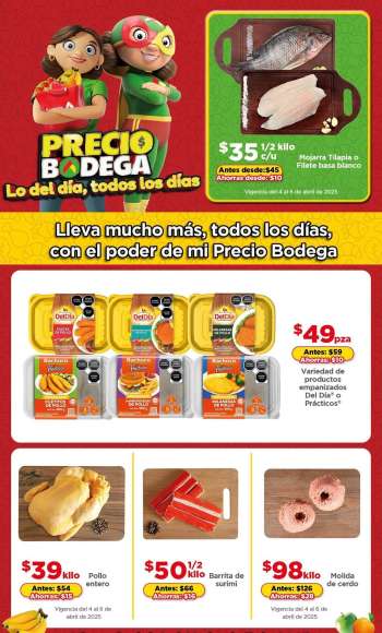Folleto actual Bodega Aurrerá - 4.4.2025 - 10.4.2025.