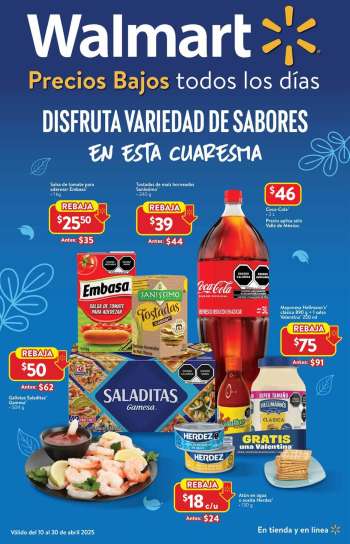 Folleto actual Walmart - 10.4.2025 - 30.4.2025.