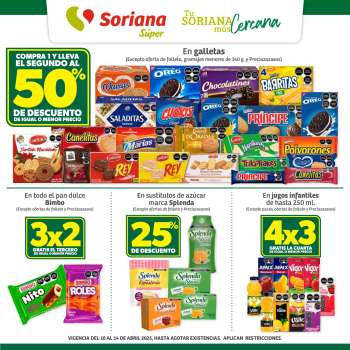 Folleto actual Soriana Súper - 10.4.2025 - 14.4.2025.