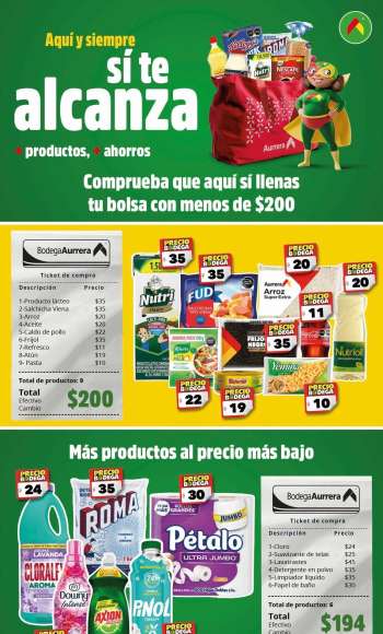 Folleto actual Bodega Aurrerá.