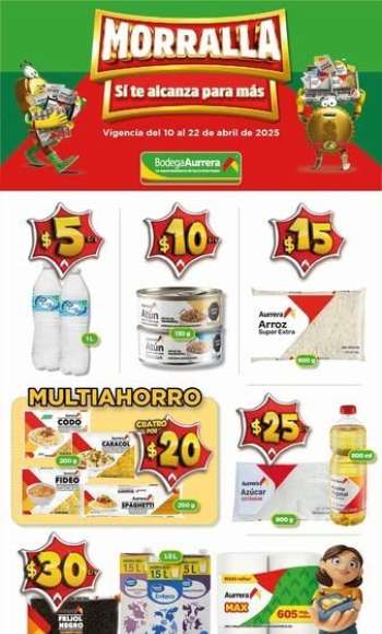 Folleto actual Bodega Aurrerá - 10.4.2025 - 22.4.2025.