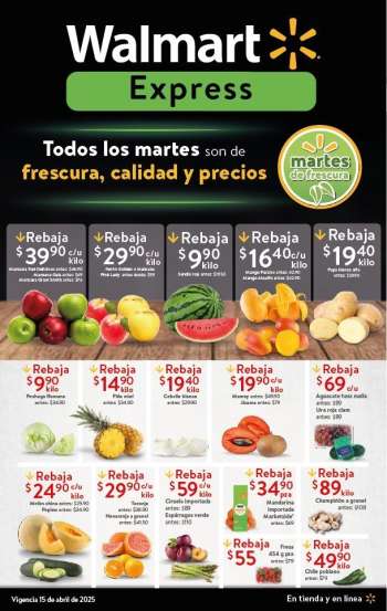 Folleto actual Walmart Express - 15.4.2025 - 15.4.2025.