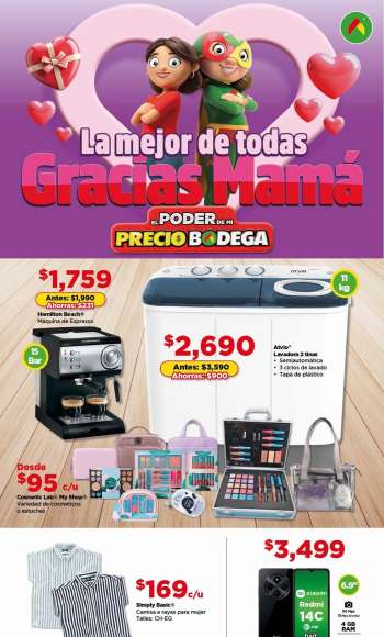 Folleto actual Bodega Aurrerá - 10.4.2025 - 30.4.2025.
