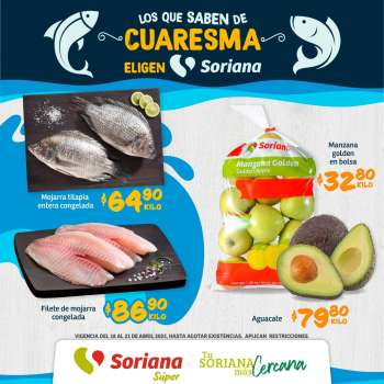 Folleto actual Soriana Súper - 18.4.2025 - 21.4.2025.