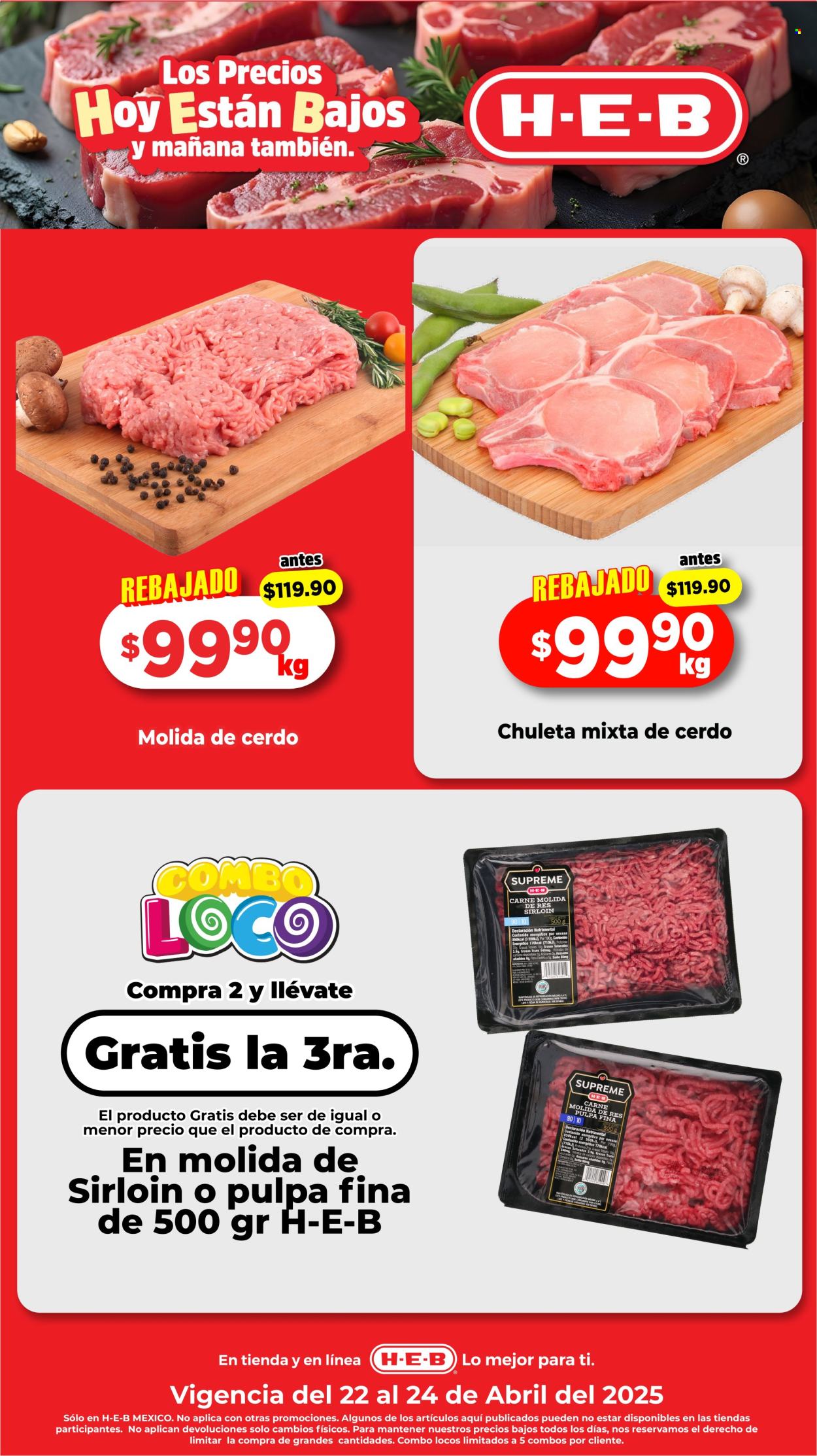 Catálogo H-E-B - 22.4.2025 - 24.4.2025. Página 1