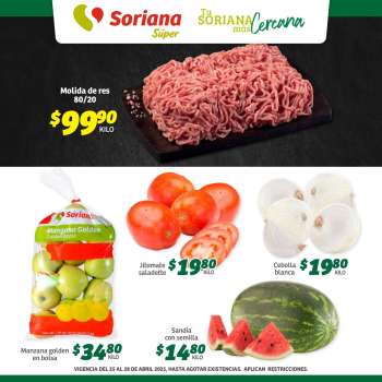 Folleto actual Soriana Súper - 25.4.2025 - 28.4.2025.