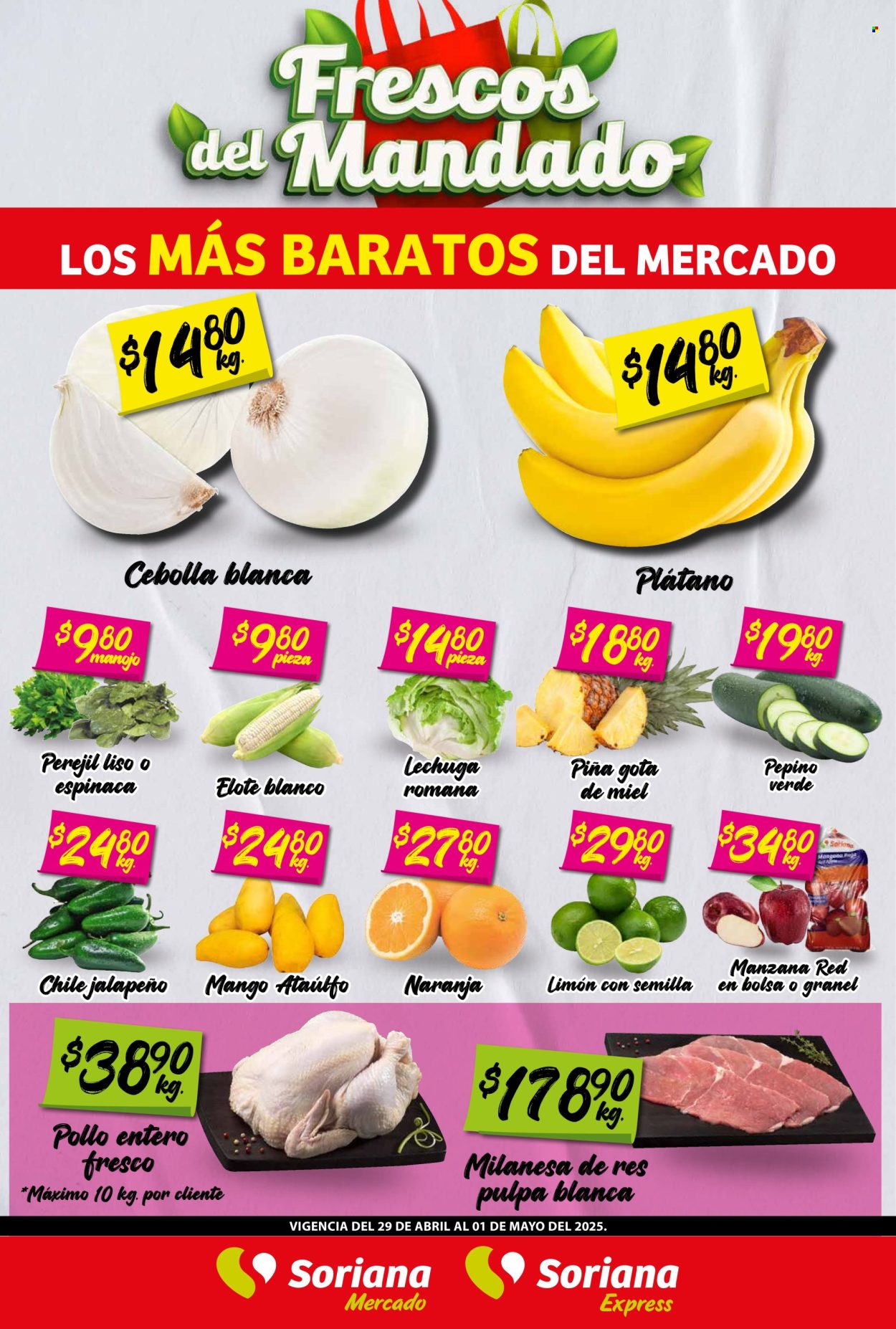 Catálogo Soriana - 29.4.2025 - 1.5.2025. Página 1