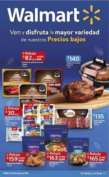 Folleto actual Walmart - 9.5.2025 - 11.5.2025.