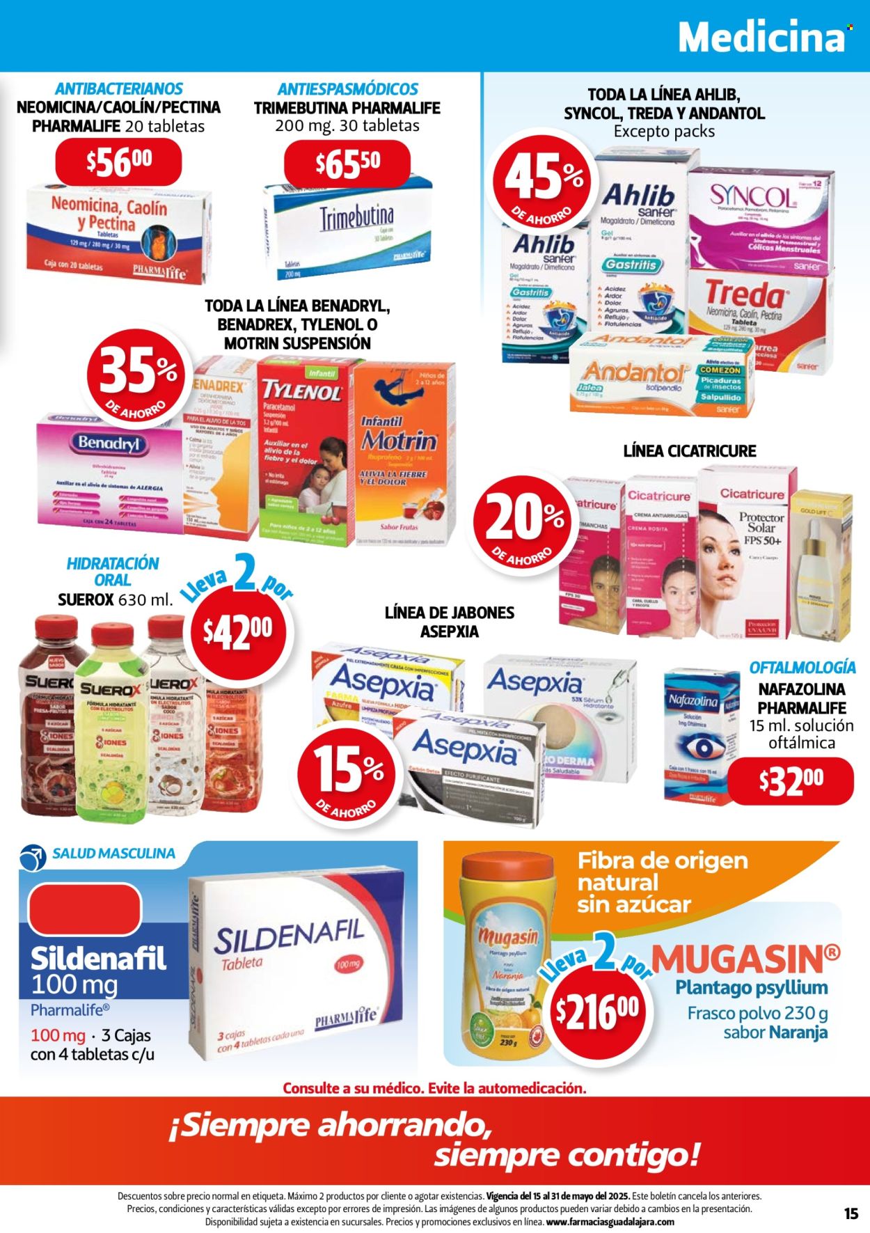 Catálogo Farmacias Guadalajara - 15.5.2025 - 31.5.2025. Página 15