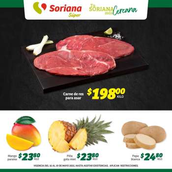 Folleto actual Soriana Súper - 16.5.2025 - 19.5.2025.
