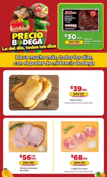 Folleto actual Bodega Aurrerá - 23.5.2025 - 29.5.2025.